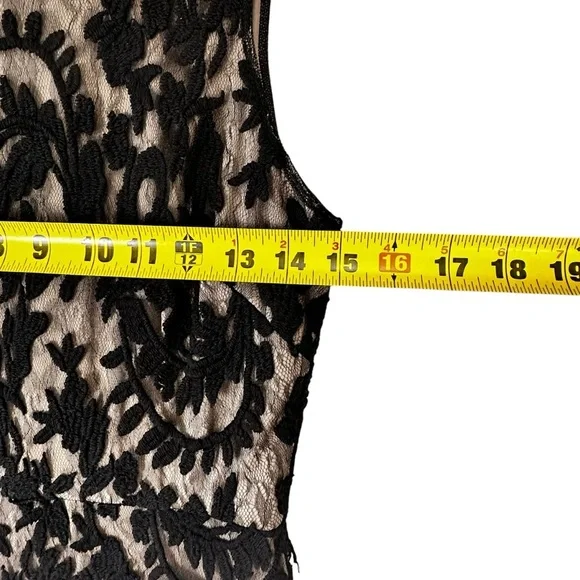 Adrianna Papell Women's Black Long Dress Wedding Guest Evening Gown size 4 - Picture 8 of 15